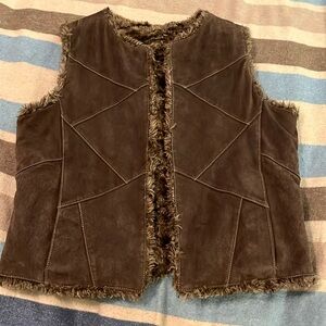 Vintage Wilson Leather Maxima Suede Vest Reversible
